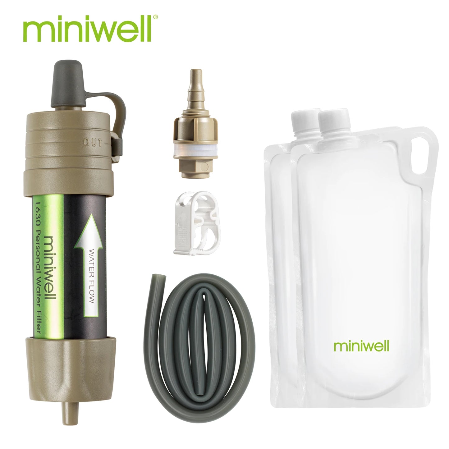 Miniwell L630 Camping Straw Water Filter For Drinking