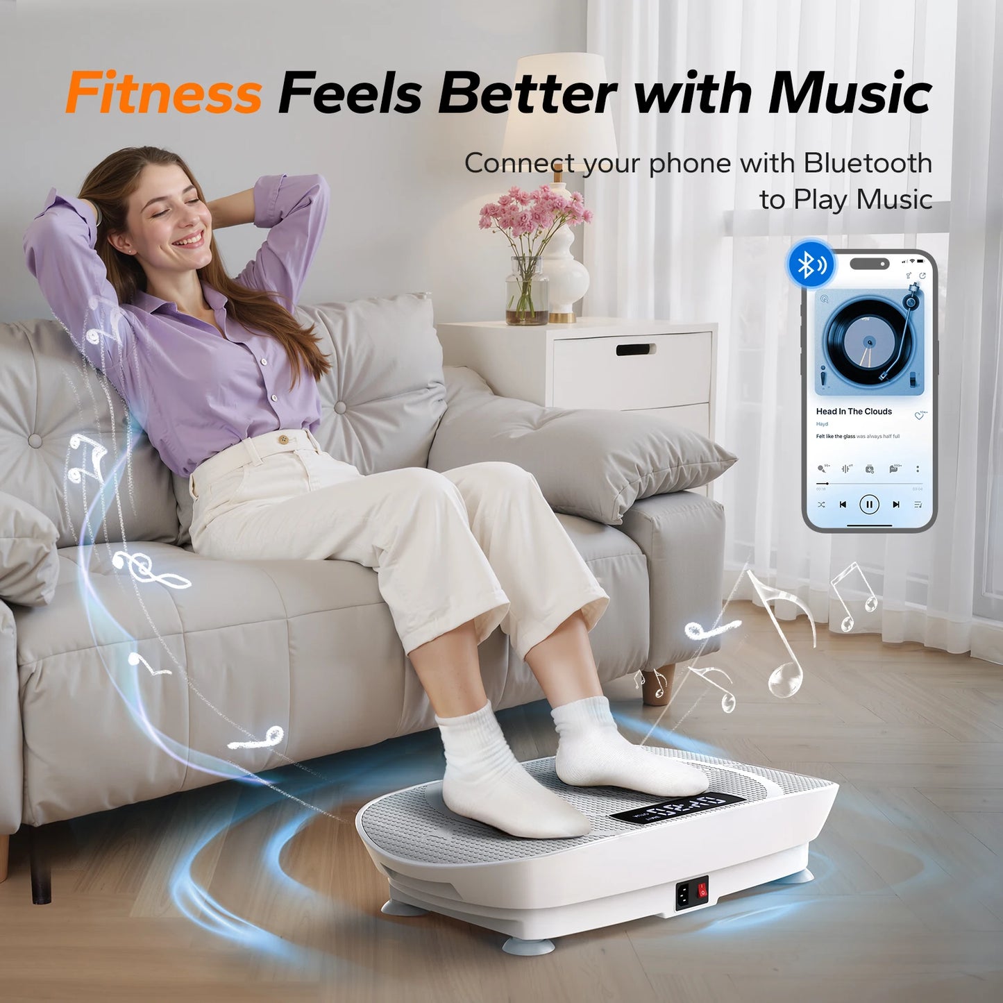 MERACH Vibration Plate Exercise Machine For Whole Body Workout