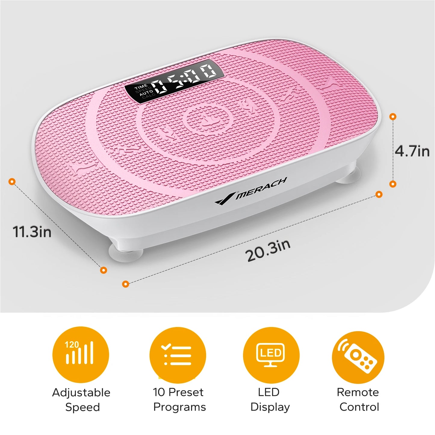 MERACH Vibration Plate Exercise Machine Whole Body Workout Platform