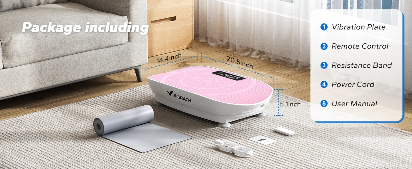 MERACH Vibration Plate Exercise Machine For Whole Body Workout