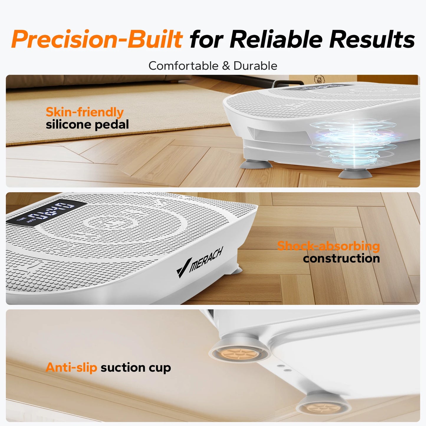 MERACH Vibration Plate Exercise Machine For Whole Body Workout