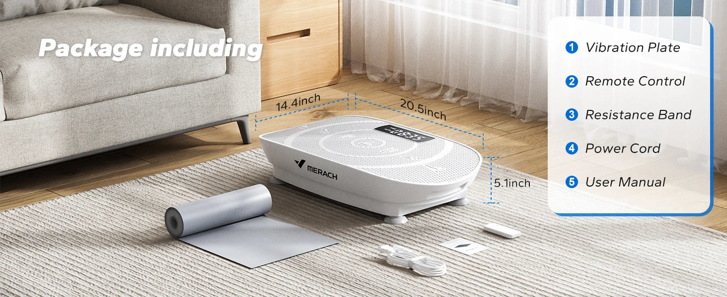 MERACH Vibration Plate Exercise Machine For Whole Body Workout