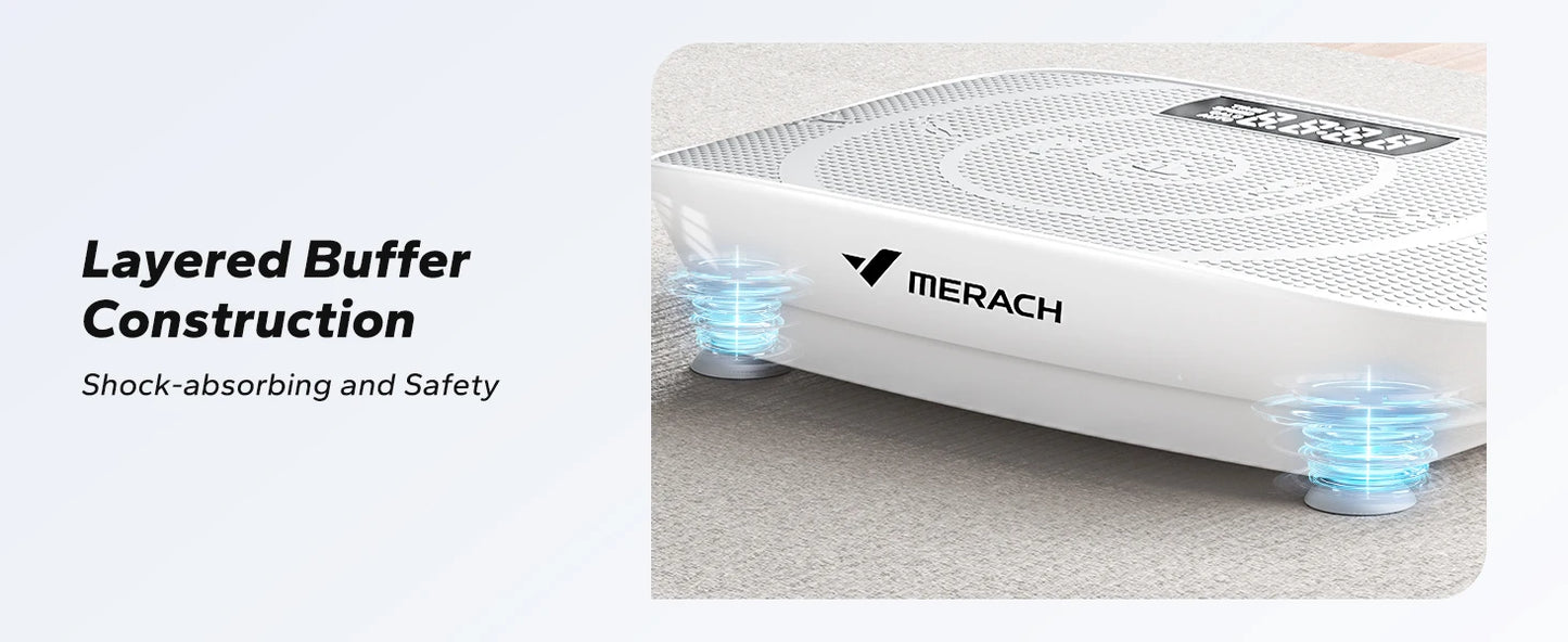 MERACH Vibration Plate Exercise Machine Whole Body Workout Platform