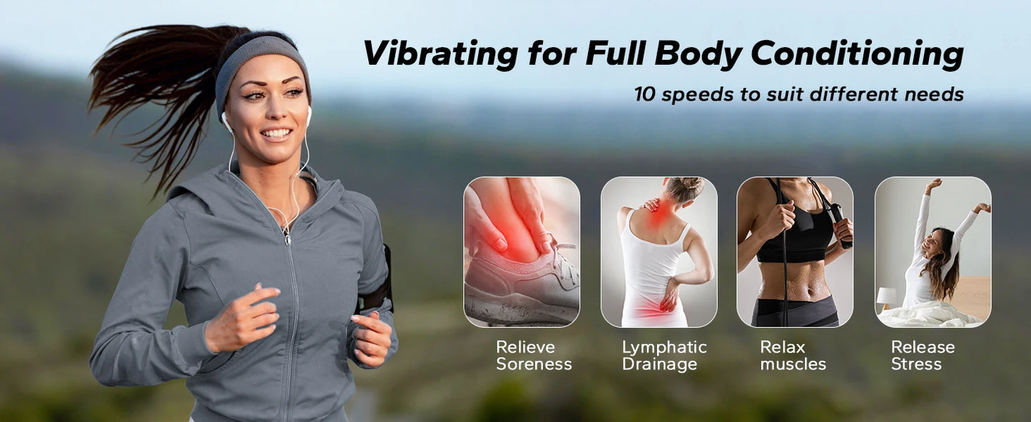 MERACH Vibration Plate Exercise Machine Whole Body Workout Platform