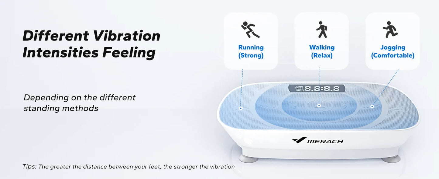 MERACH Vibration Plate Exercise Machine Whole Body Workout Platform