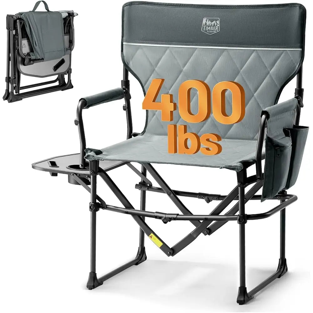 Hign-Concerned Aluminum Camping Directors Chair With Pocket