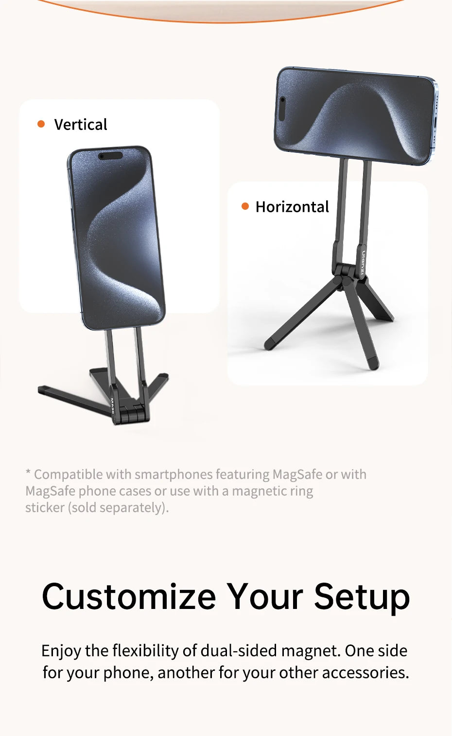 Ulanzi MA30 Carabiner Mounted Phone Tripod Desk Mount