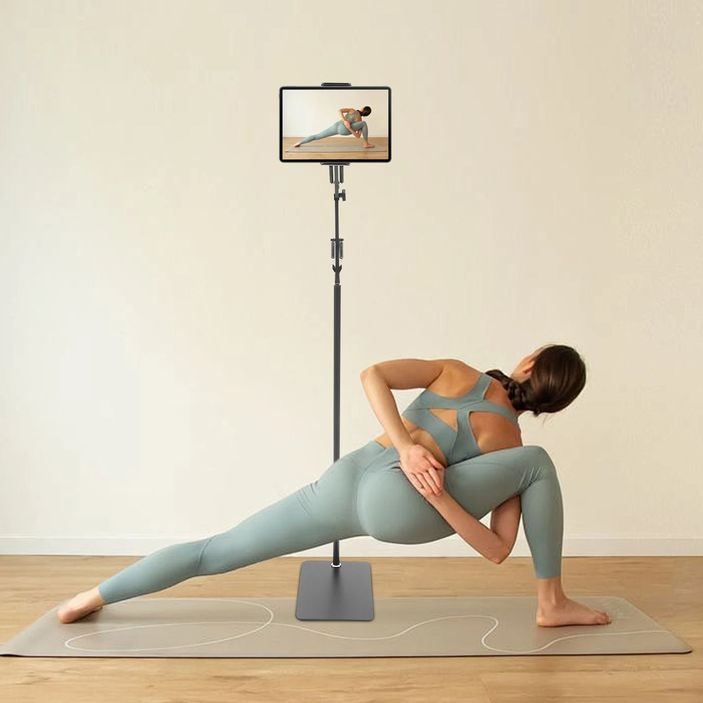 Charger 360 Tablet Floor Stand Rotating Mount With Height Adjustment