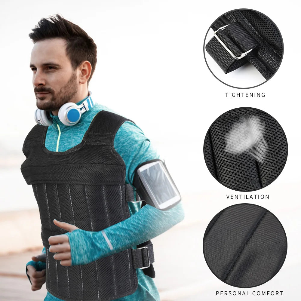 VKTECH Loading Weighted Vest For Running And Boxing Training
