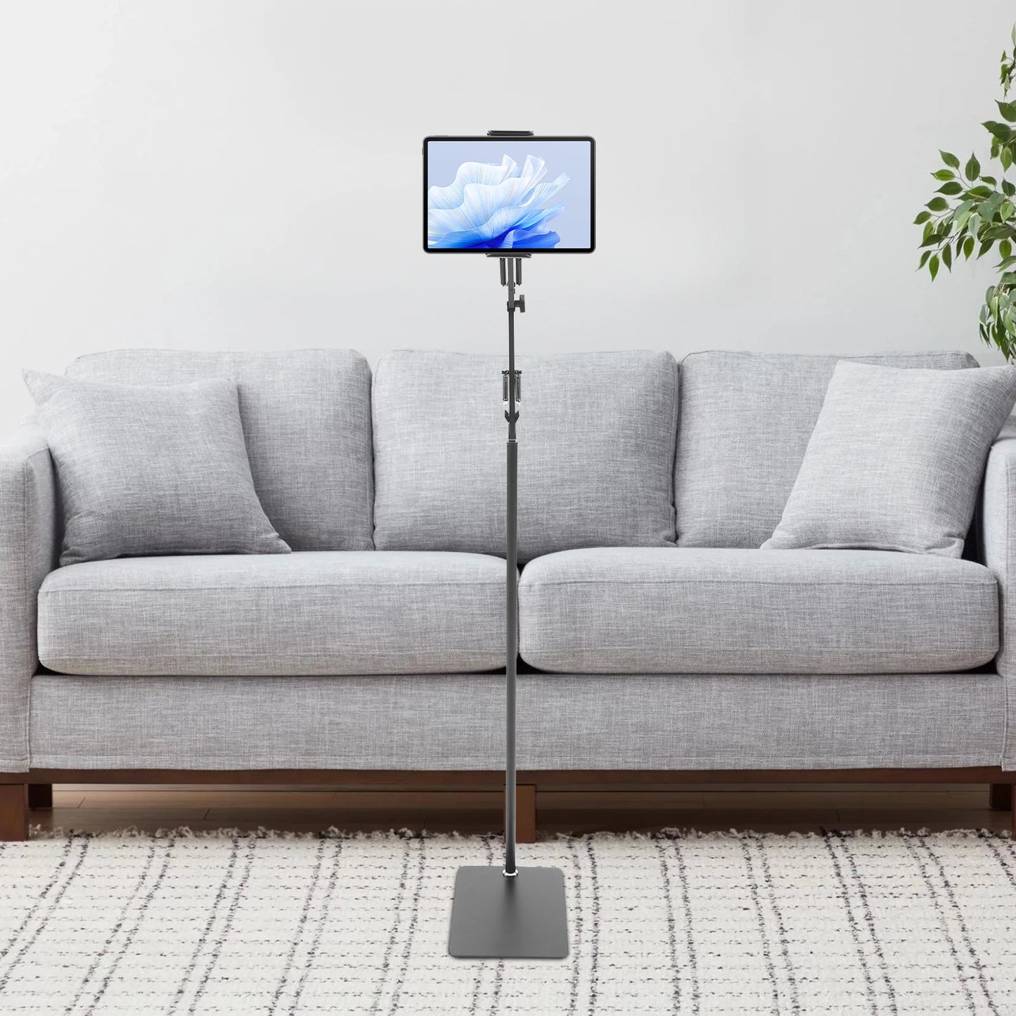 Charger 360 Tablet Floor Stand Rotating Mount With Height Adjustment