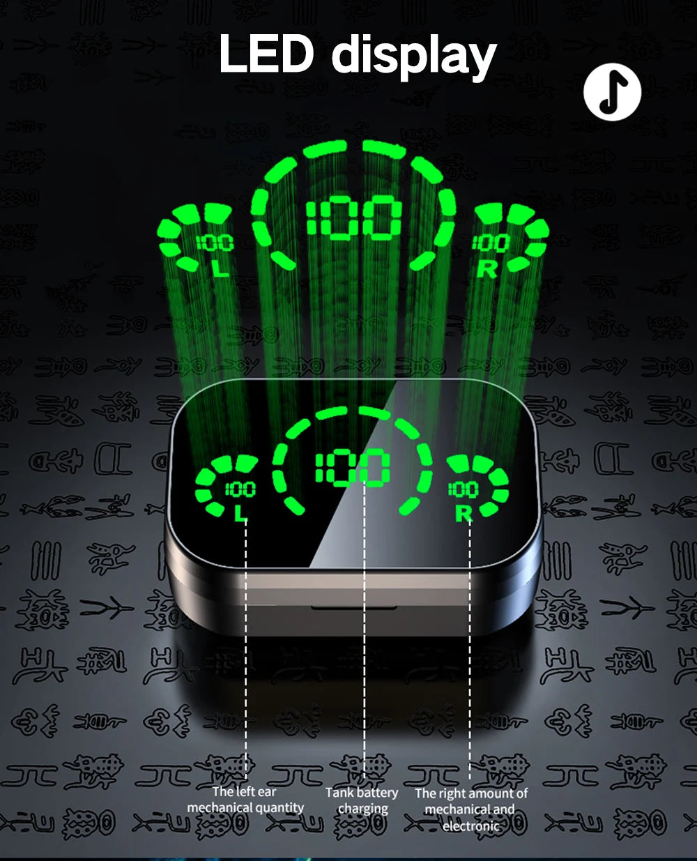 GREATWALL TWS Wireless Bluetooth Earphones With Built In Microphone