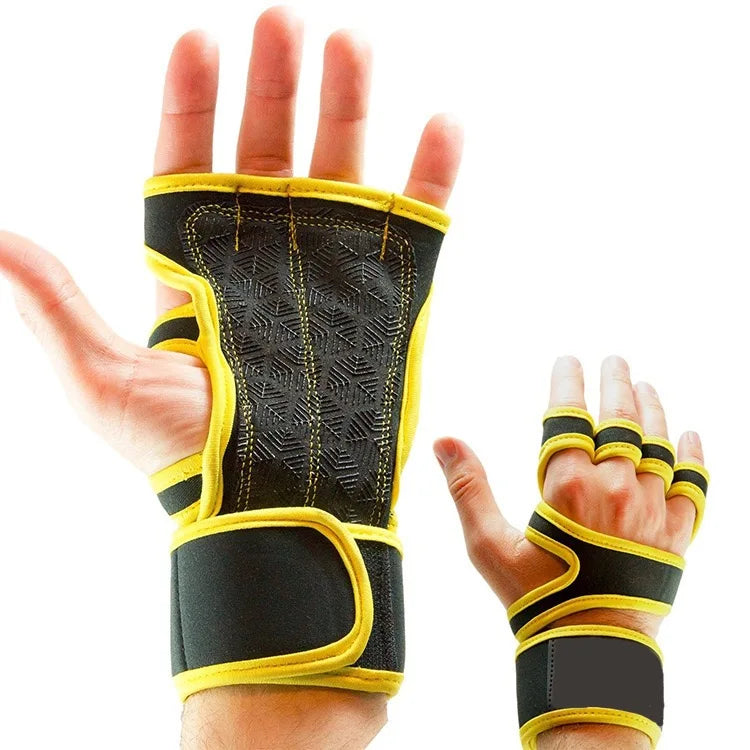Hign-concerned Weightlifting Gloves Crossfit Palm Guard