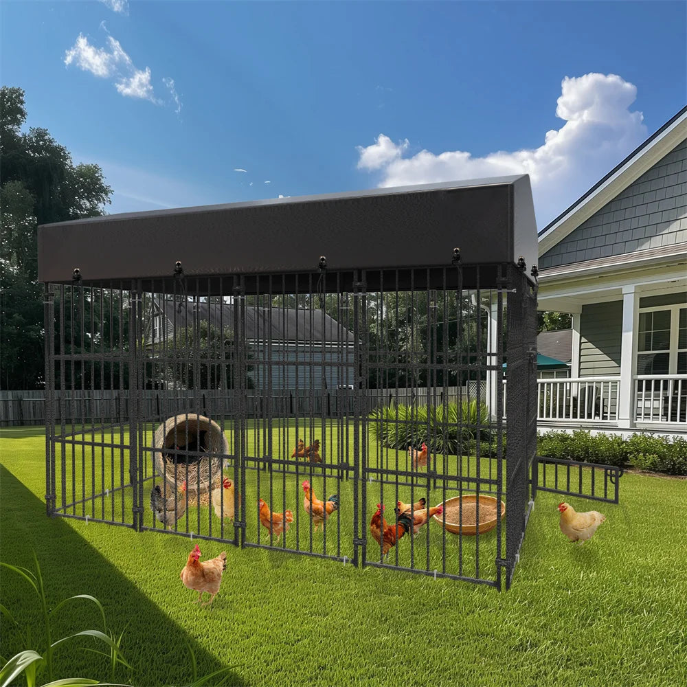 BORWARTH Heavy Duty Dog Kennel Welded Metal Playpen