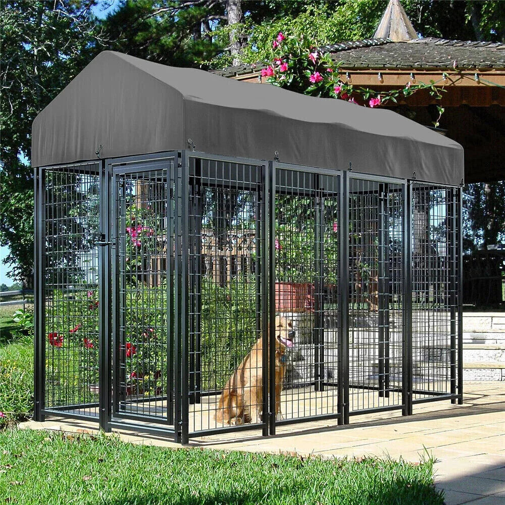 BORWARTH Heavy Duty Dog Kennel Welded Metal Playpen