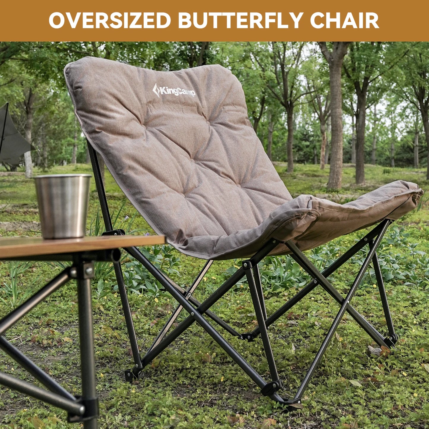 KingCamp Butterfly Chair Portable Foldable Camping Lounger