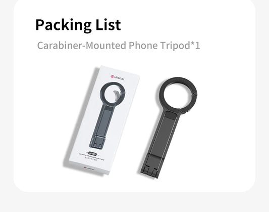 Ulanzi MA30 Carabiner Mounted Phone Tripod Desk Mount